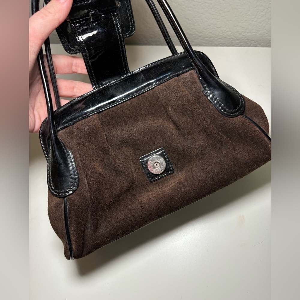 Banana Republic Brown Suede Purse Small - Picture 6 of 12
